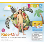 Intex - 57555EP - Multicolored Vinyl Inflatable Sea Turtle Ride-On Pool Float