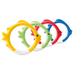 Intex - 55507E - Assorted Plastic Fish Ring Pool Diving Toy