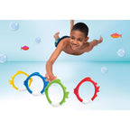 Intex - 55507E - Assorted Plastic Fish Ring Pool Diving Toy