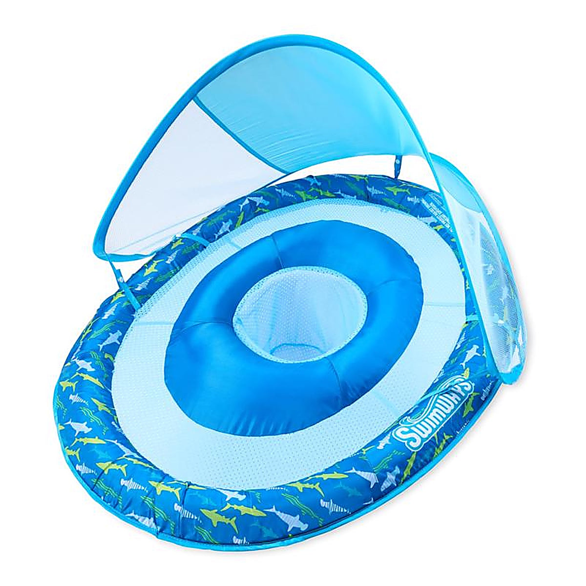 Swimways - 6071615 - Blue/Pink Fabric/Mesh Inflatable Spring Baby Float