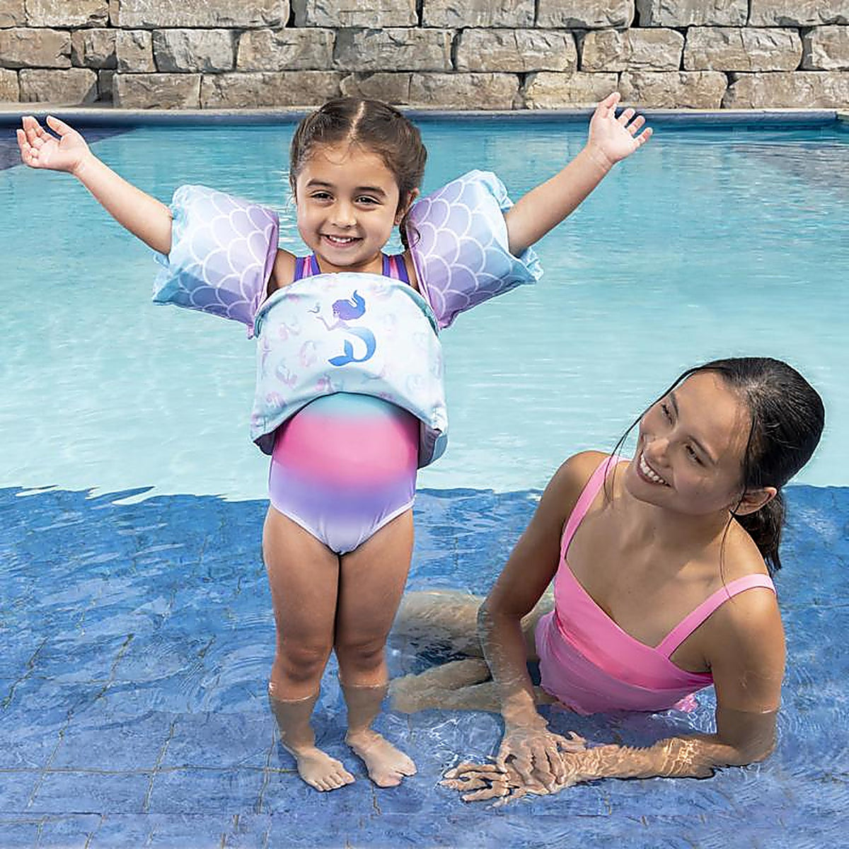 Swimways - 6070478 - Blue/Purple Fabric/Mesh Sea Squirts Swim Trainer Life Jacket