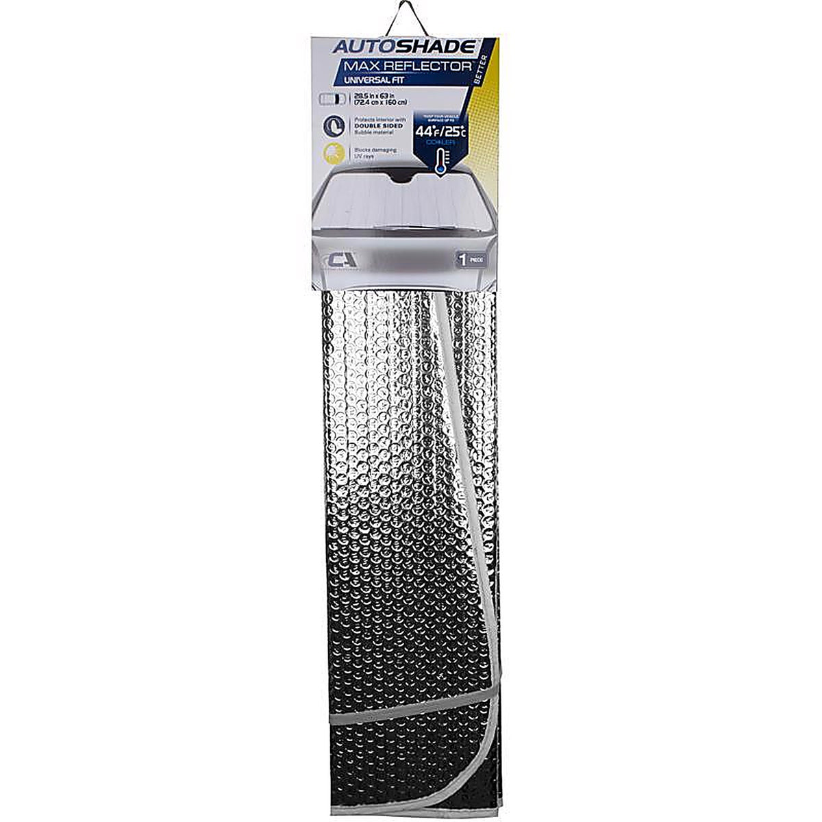 Custom Accessories 40953 63 in. L X 28.5 in. W Silver Foldable Sun Shade