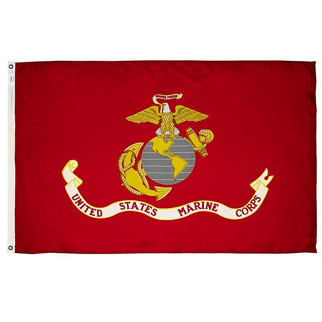 Valley Forge - BTUSMC3 - Marine Corps Military Flag 3 Ft. W X 5 Ft. L