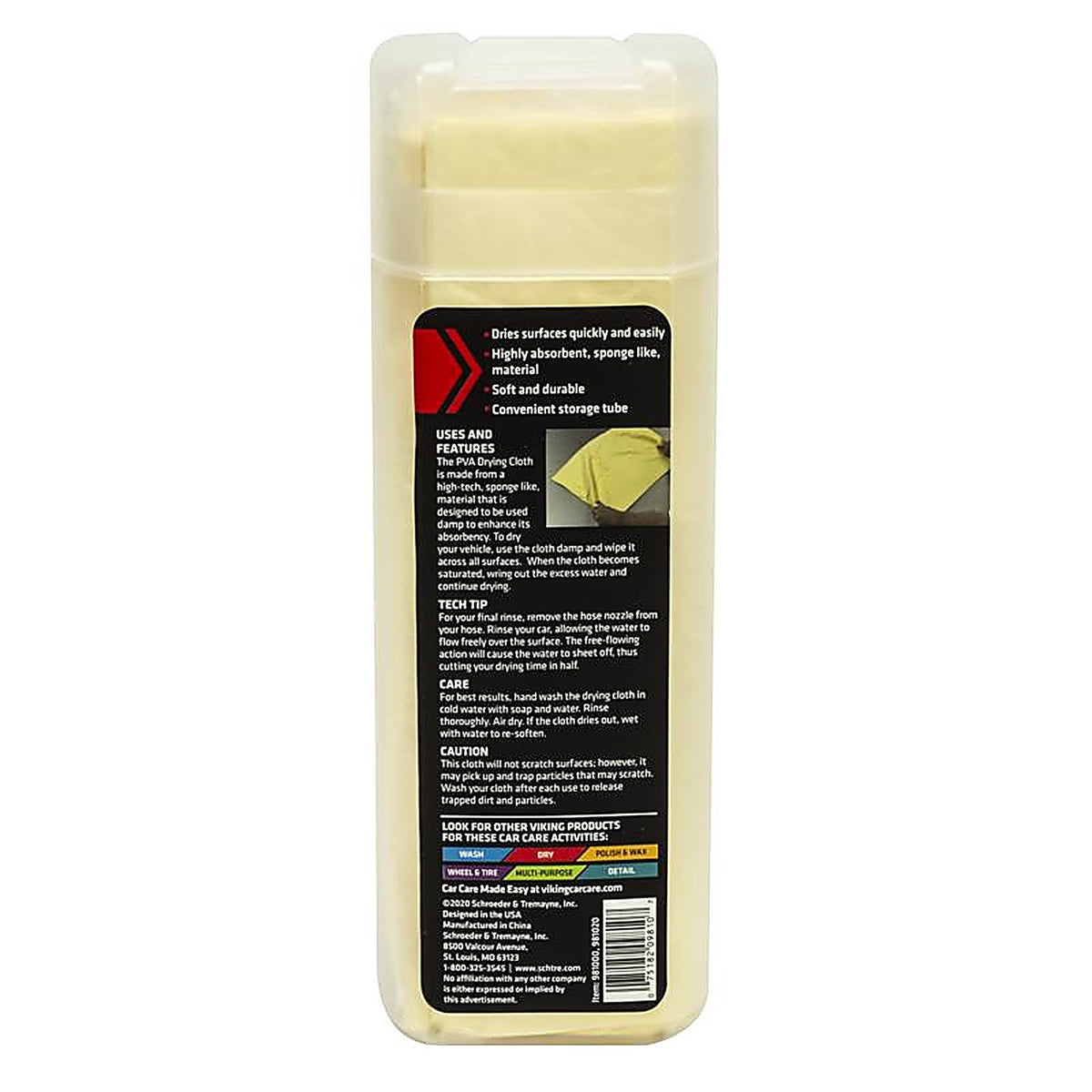 Viking - 981000 - 26 In. L X 16.9 In. W Pva Car Drying Towel 1 Pack