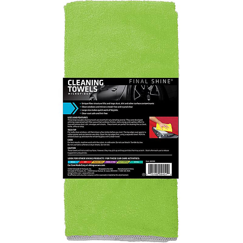 Viking - 945100 - 24 In. L X 16 In. W Microfiber Cleaning Towel 3 Pack