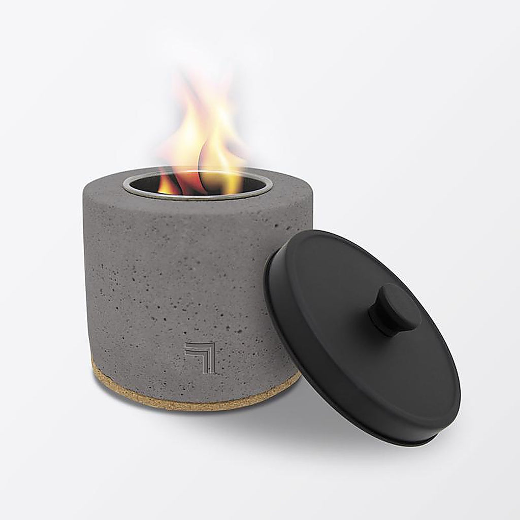 Sharper Image - MFP01004 - 4 In. W Concrete Round Multi-Fuel Fire Pit
