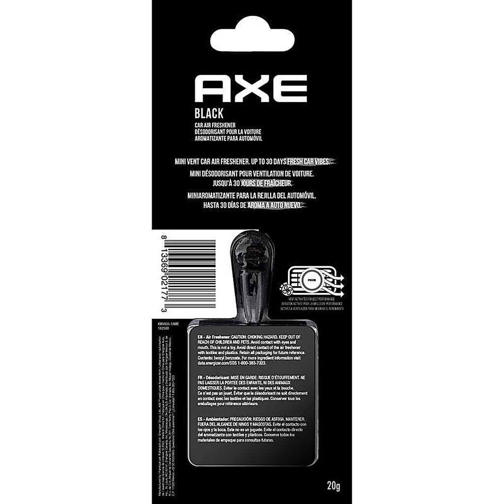 Axe - XMV605-1AME - Black Mini Vent Clip 1 Pack