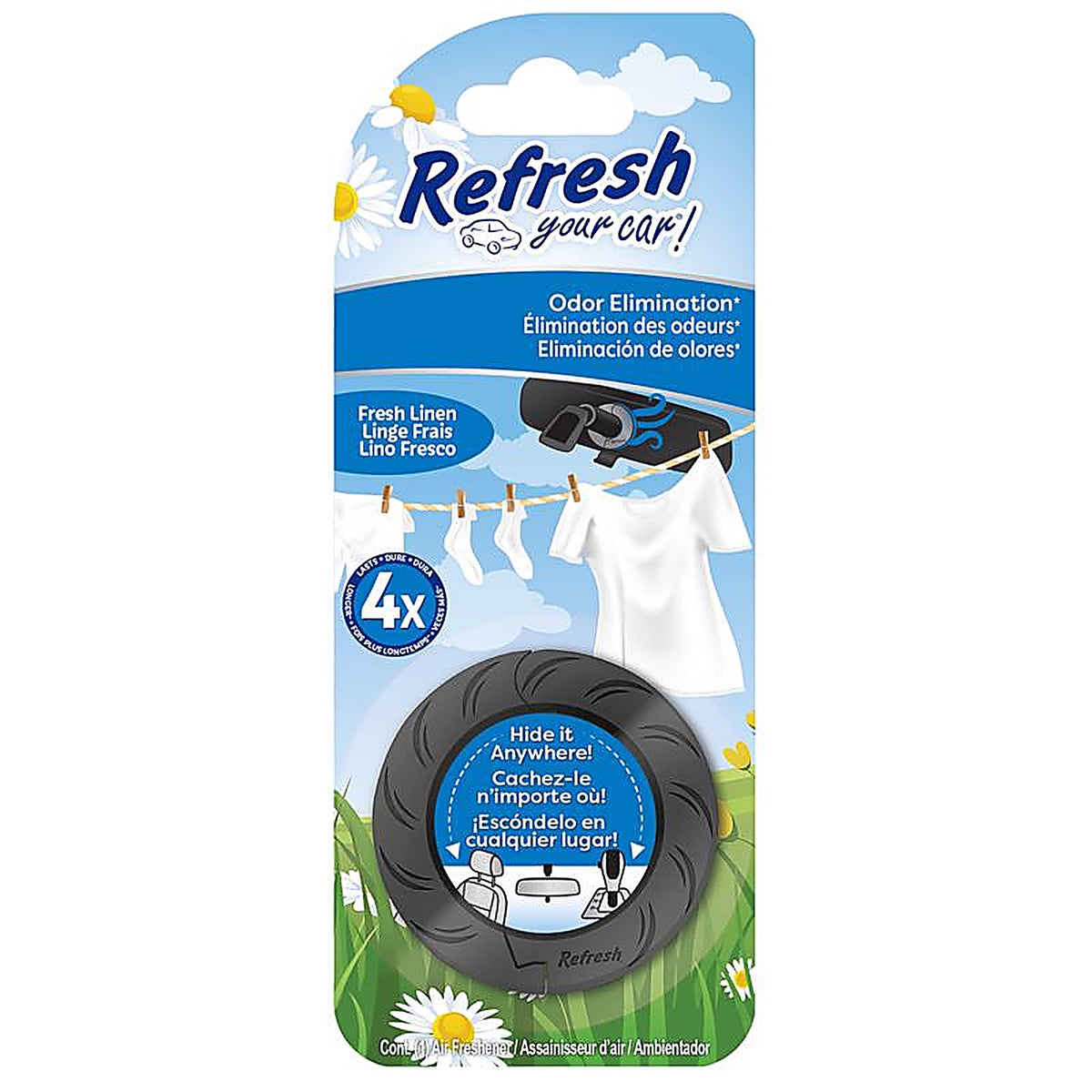 Refresh Your Car! - RDR201-1AME - Your Car! Fresh Linen Air Freshener 1 Pack
