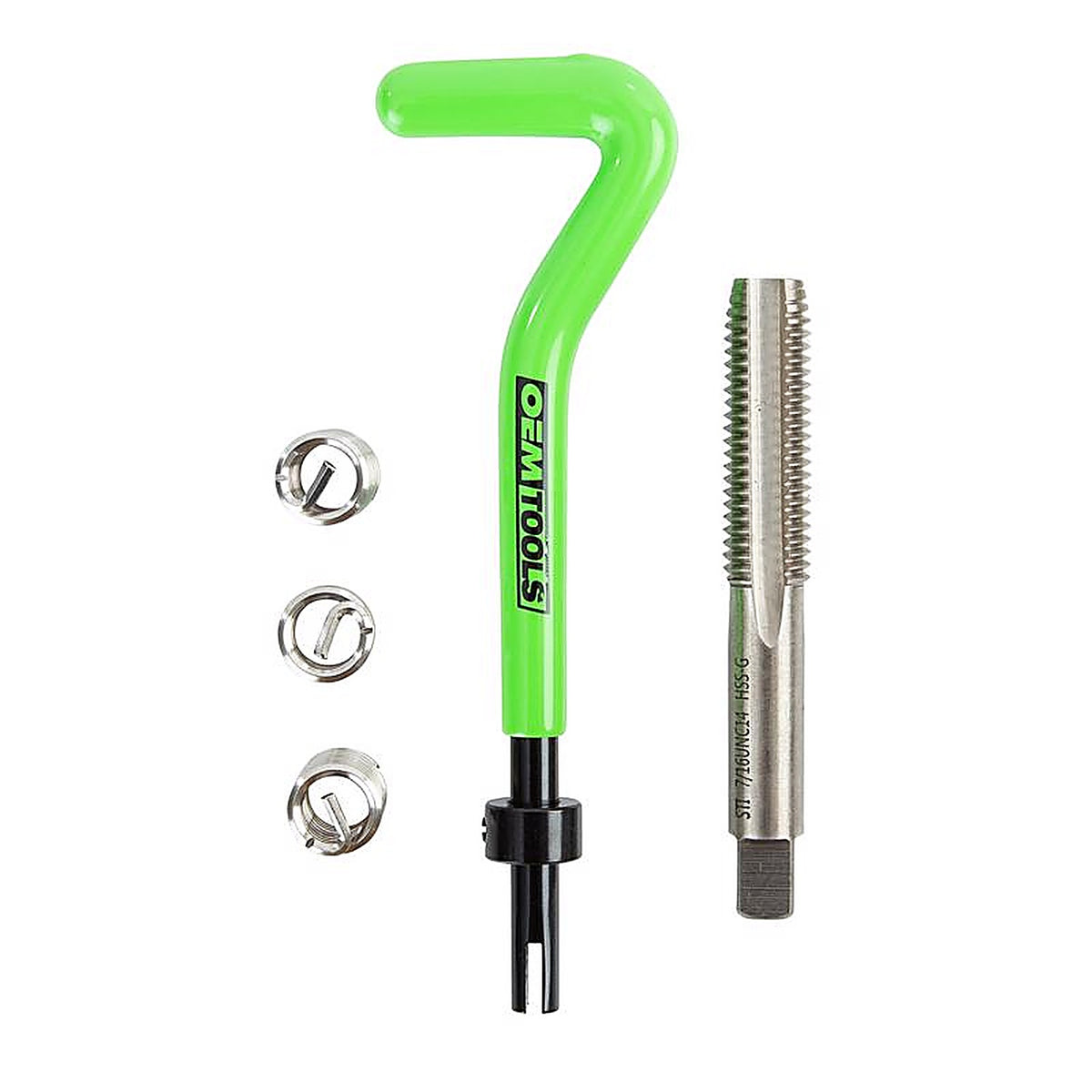 OEMTOOLS - 25608 - 7/16 In. Stainless Steel Non Locking Helical Thread Repair Kit Unc 7/16 - 14 In.