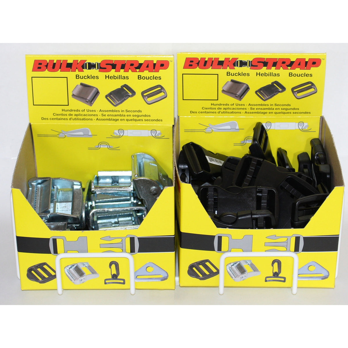 Bulk-Strap B15 Black Cargo Strap Snap Buckle 70 lb. 1/Pack