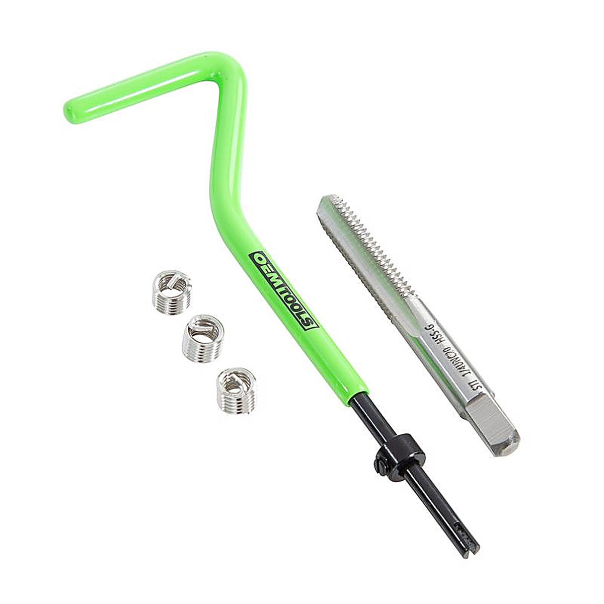 OEMTOOLS - 25602 - 1/4 In. Stainless Steel Non Locking Helical Thread Repair Kit Unc 1/4 - 20 In.