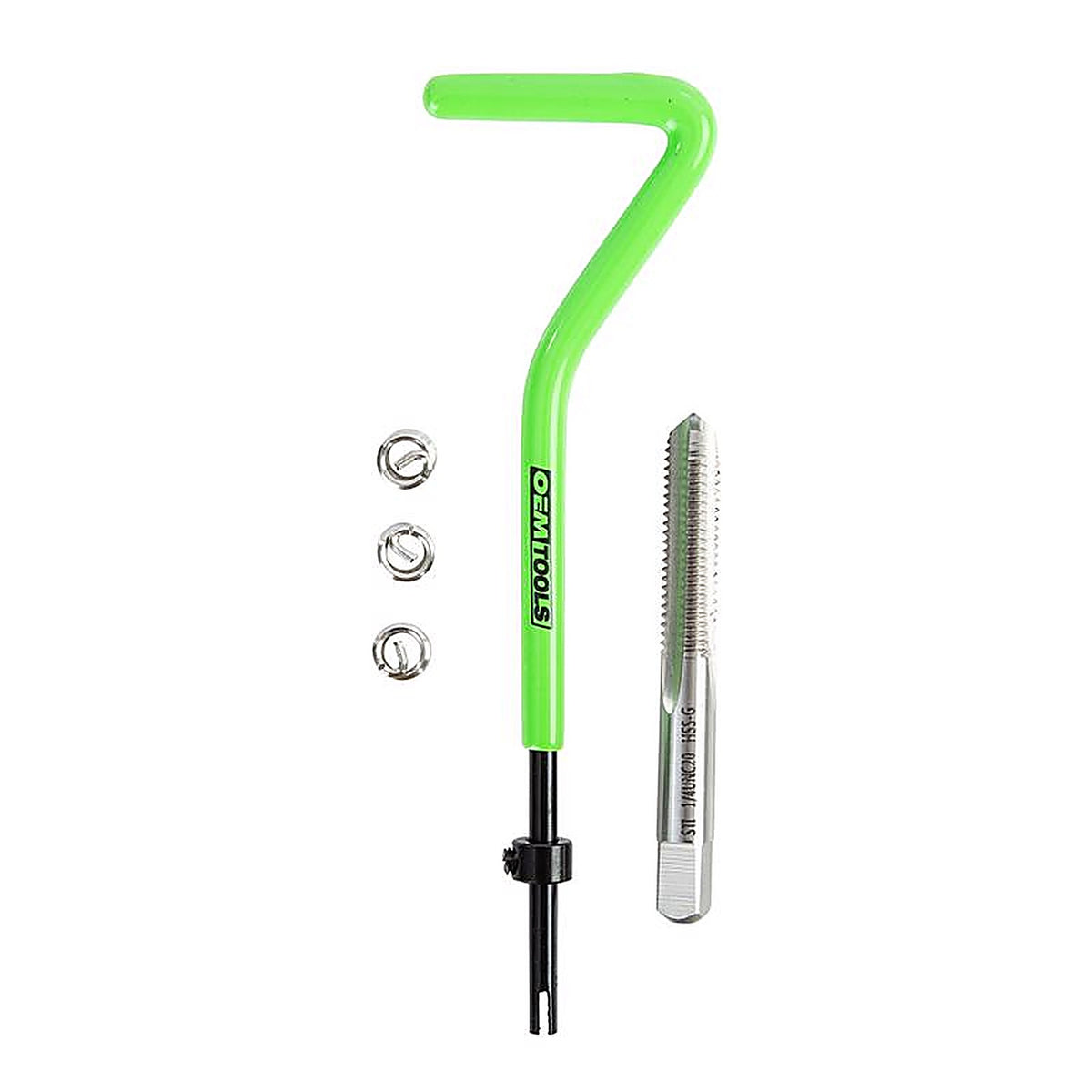 OEMTOOLS - 25602 - 1/4 In. Stainless Steel Non Locking Helical Thread Repair Kit Unc 1/4 - 20 In.