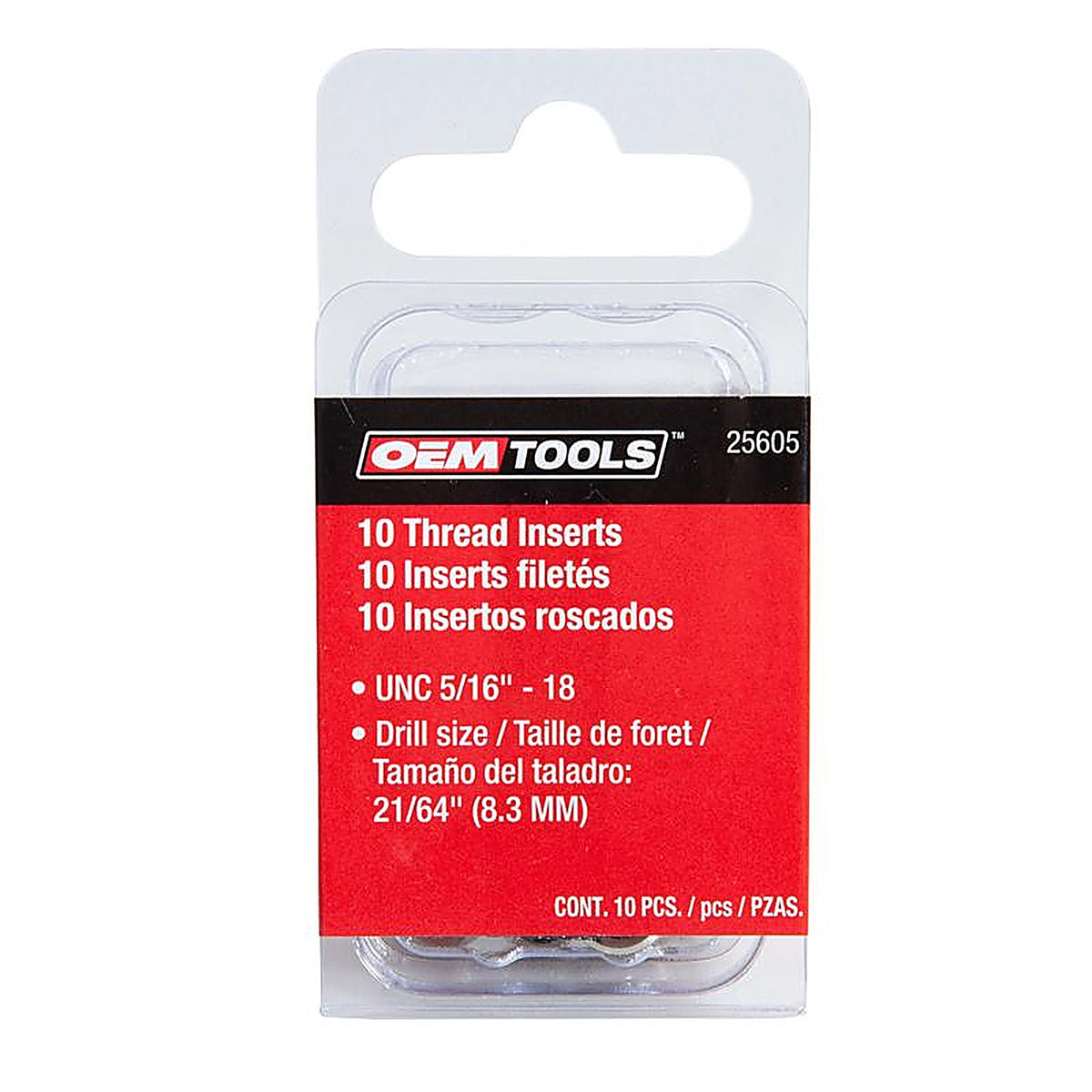 OEMTOOLS - 25605 - 5/16 In. Stainless Steel Non Locking Helical Thread Insert Unc 5/16 - 18 In.