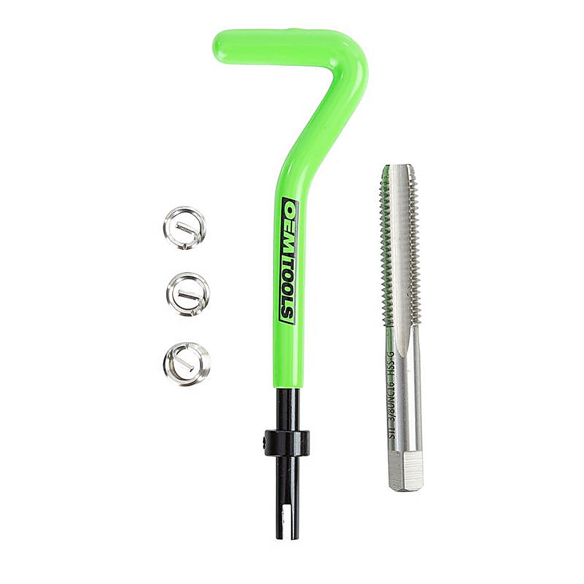 OEMTOOLS - 25606 - 3/8 In. Stainless Steel Non Locking Helical Thread Repair Kit Unc 3/8 - 16 In.