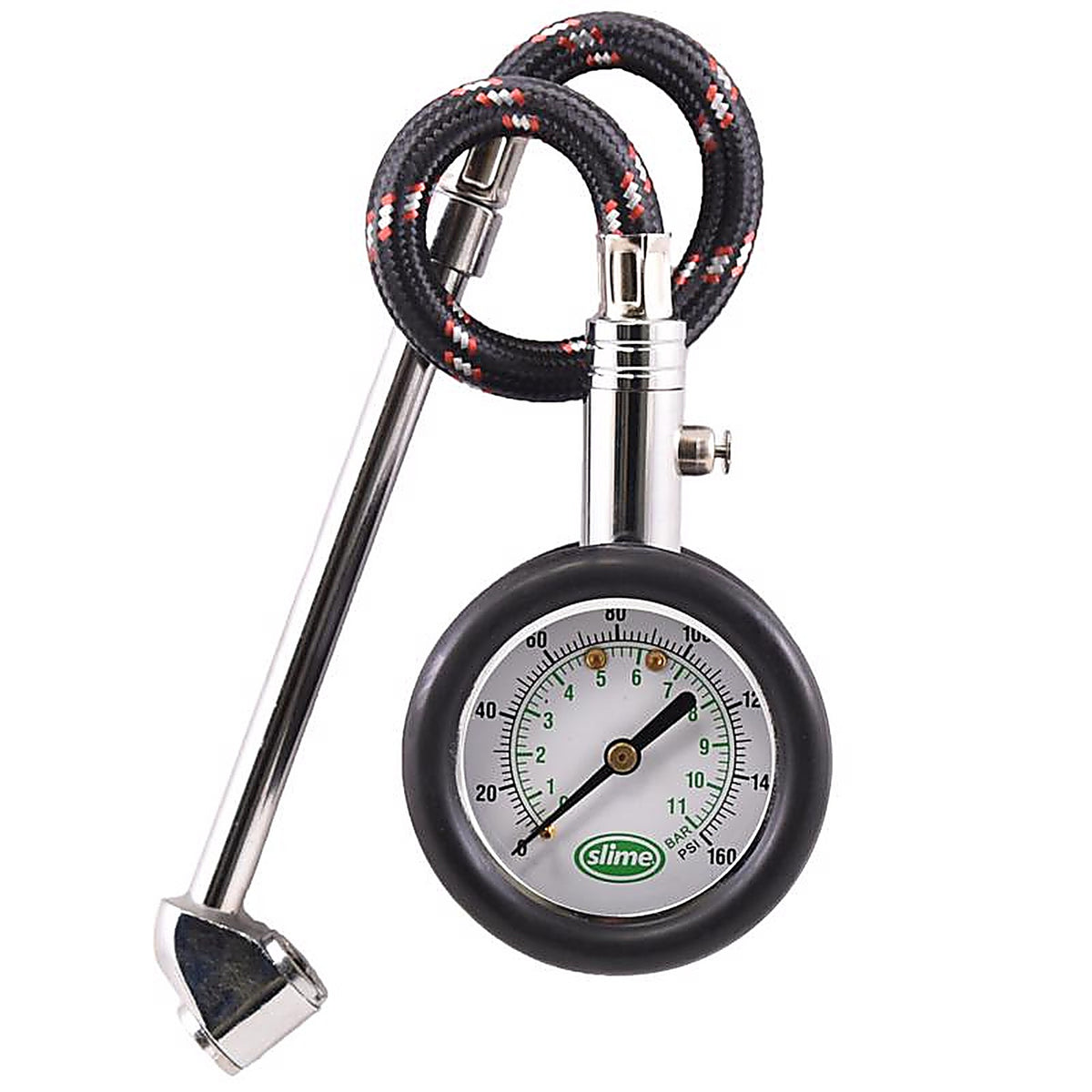 Slime - 2020-A - 160 PSI Dial Tire Gauge w/Hose