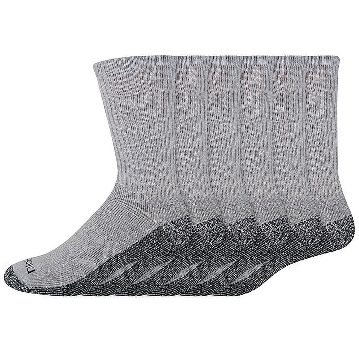 Dickies - I11750-GREY - Dri-Tech Mens 6-12 Crew Socks Gray
