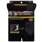Dickies - I11750-BLACK - Dri-Tech Mens 6-12 Crew Socks Black