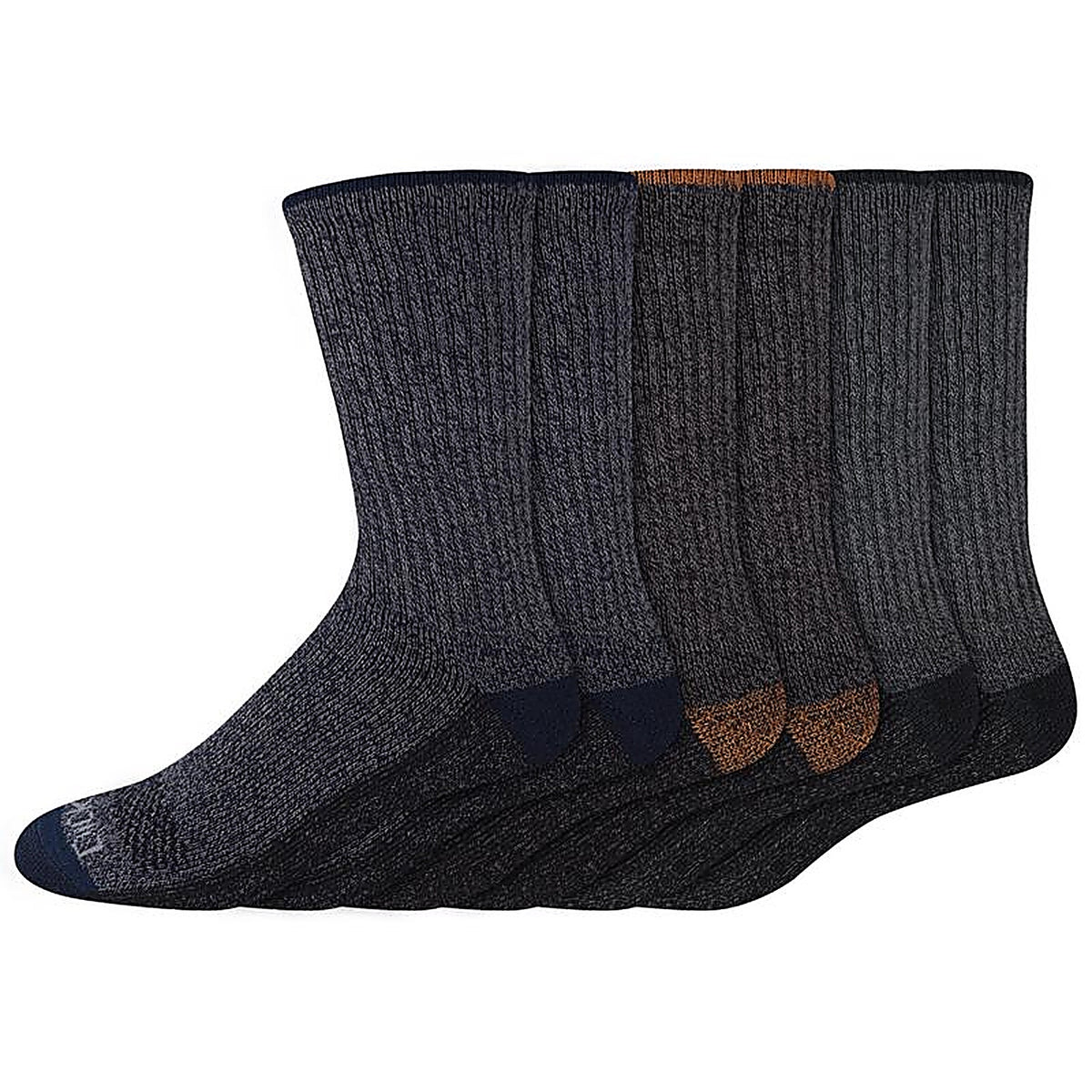 Dickies - I11750-TIPPED - Dri-Tech Mens 6-12 Crew Socks Assorted