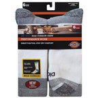 Dickies - I611010-WHITE - Dri-Tech Mens 6-12 Cushion Crew Socks White