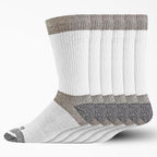 Dickies - I611010-WHITE - Dri-Tech Mens 6-12 Cushion Crew Socks White