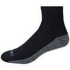Dickies - I11740-BLACK - Dri-Tech Mens 6-12 Quarter Sock Black