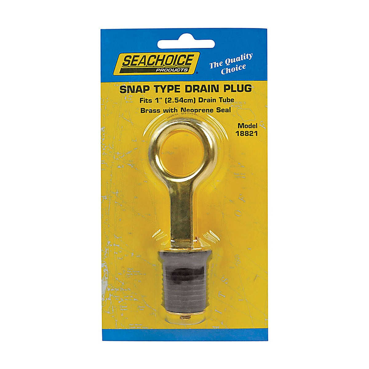 Seachoice 18821 Brass 6.5 in. L x 1 in. W Drain Plug