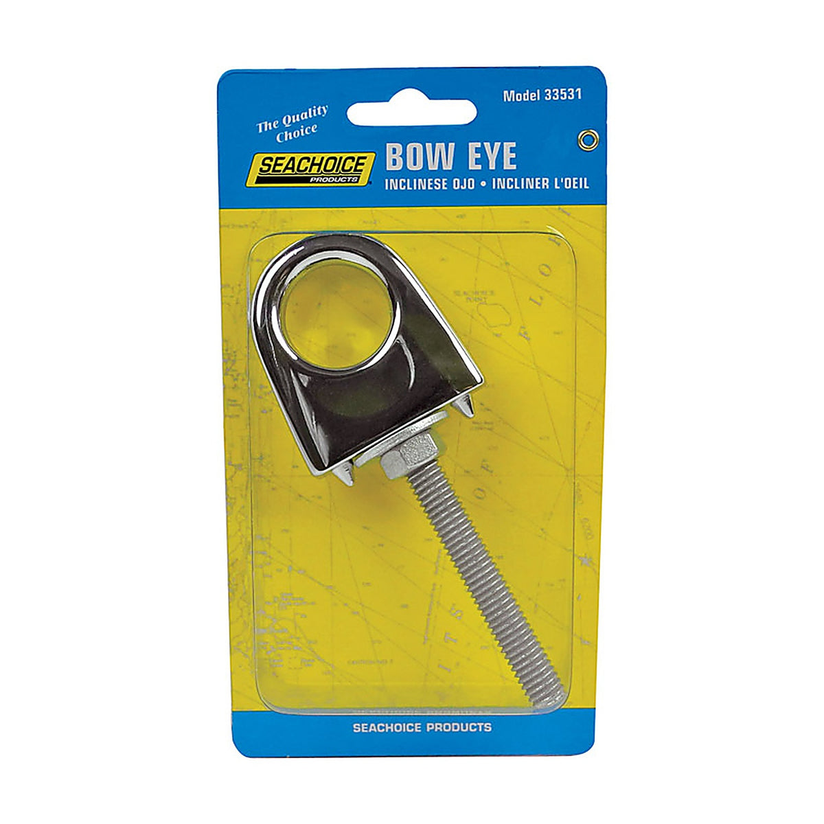 Seachoice - 50-33531 - Zinc 1 In. W Bow Eye 1 Pack