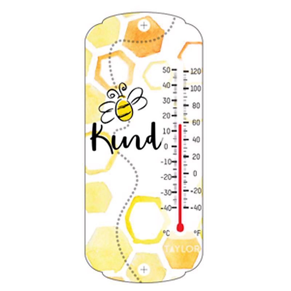 Taylor - 5312136 - Bee Kind Tube Thermometer Plastic Multicolored 8 In.