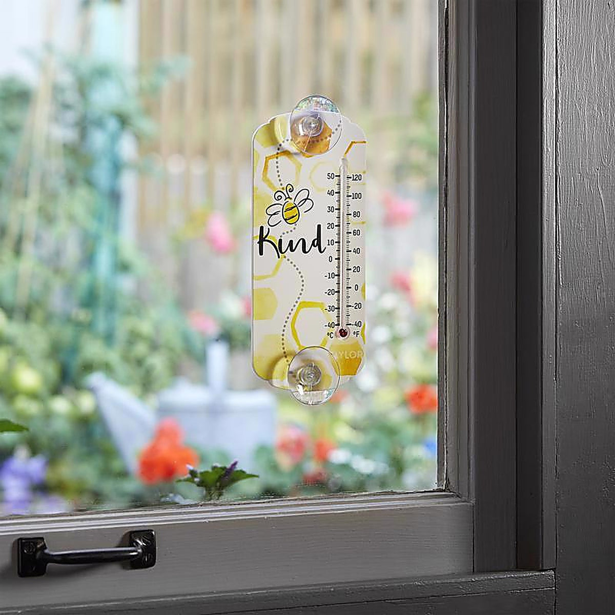 Taylor - 5312136 - Bee Kind Tube Thermometer Plastic Multicolored 8 In.