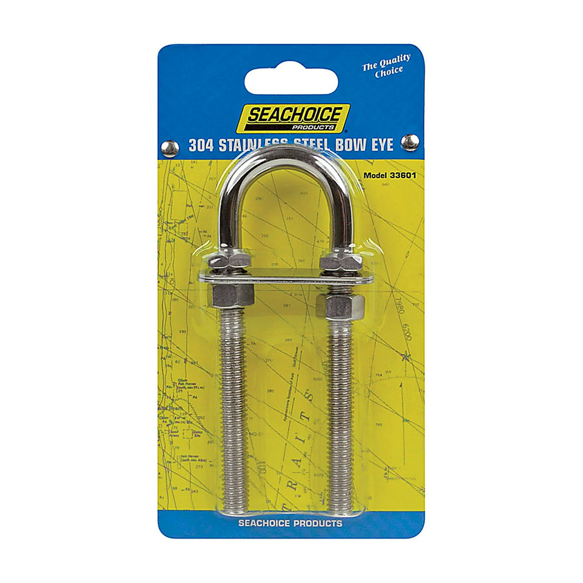 Seachoice 33601 Stainless Steel 2-1/4 in. L Bow Eye 1/Pack