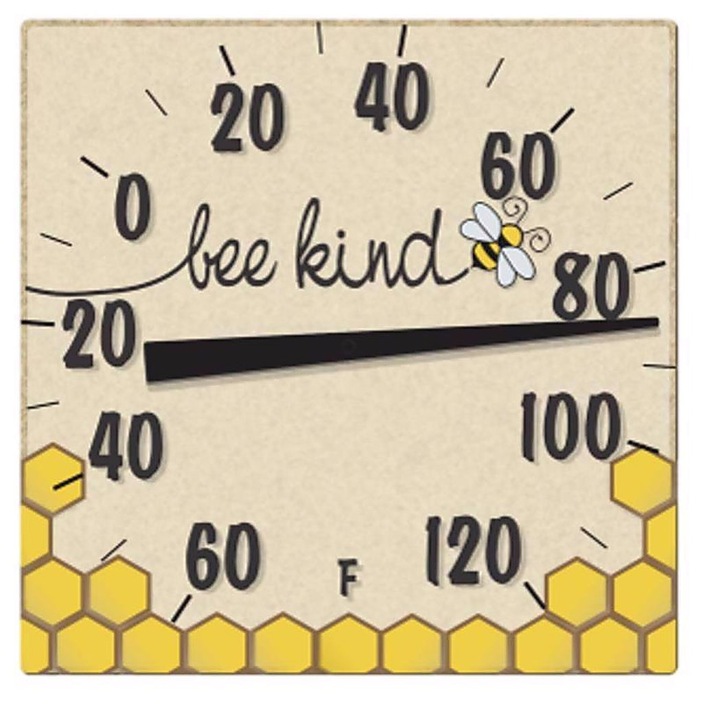 Taylor - 5307074 - Bee Kind Thermometer Ceramic Multicolored 8 In.