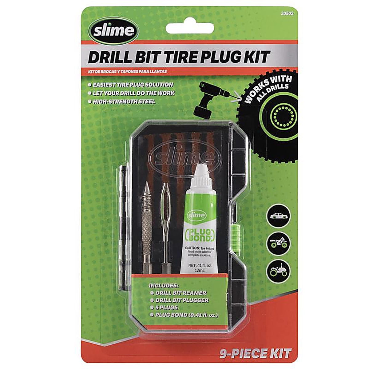 Slime - 20502 - Tire Plug Kit for All