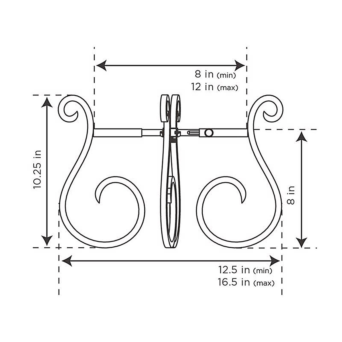 Gardien - GD46345-C - Black Steel Plant Stand