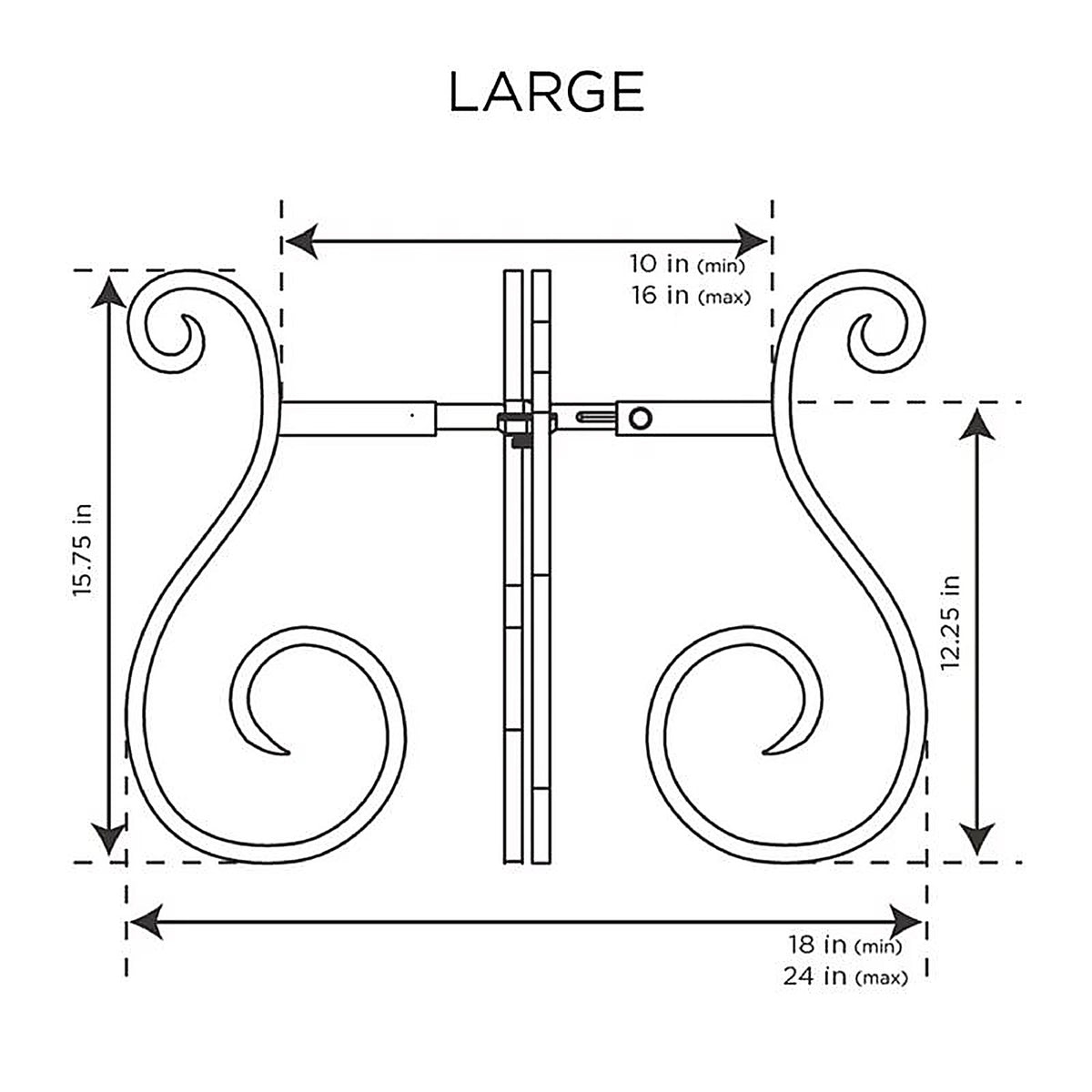 Gardien - GD44545-C - Bronze Steel Plant Stand