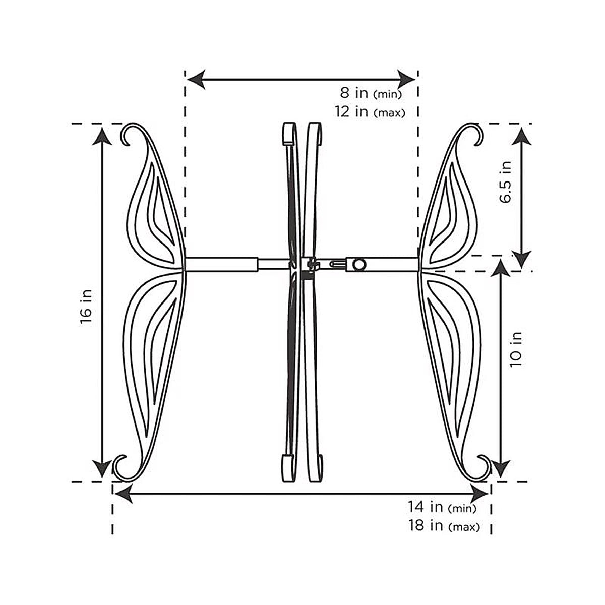 Gardien - GD86545-C - Black Steel Plant Stand