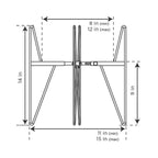 Gardien - GD84245-C - Black Steel Plant Stand