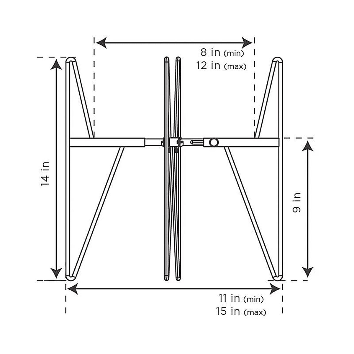 Gardien - GD84245-C - Black Steel Plant Stand