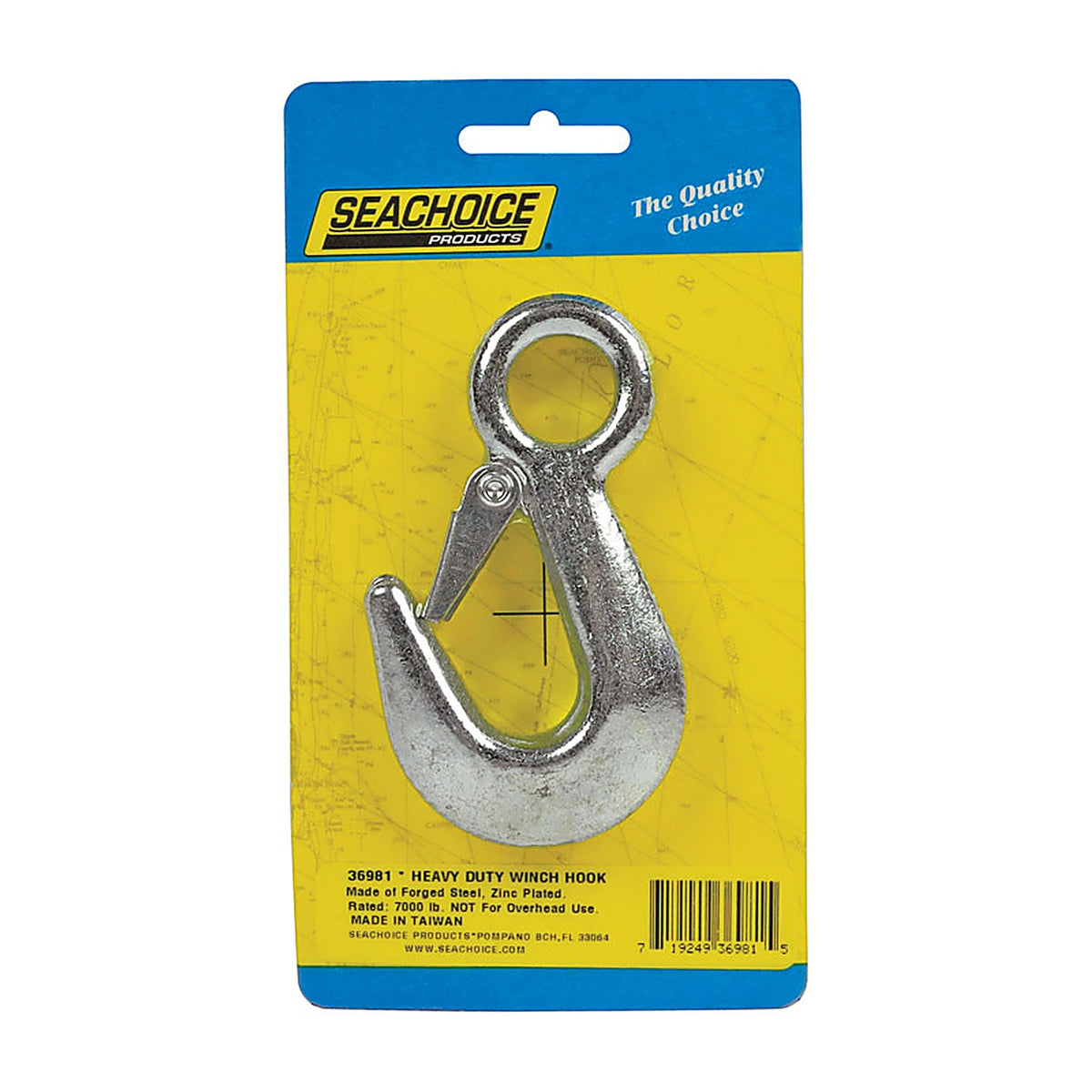 Seachoice 36981 Zinc-Plated Steel 3-7/8 in. L x 5/8 in. W Winch Hook 1/Pack