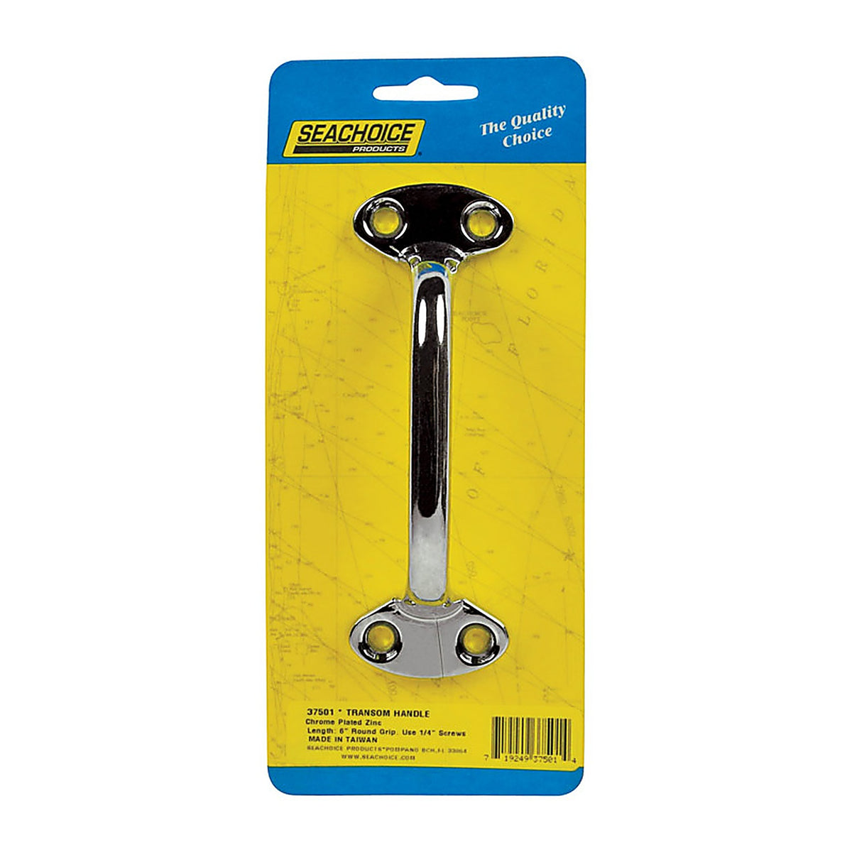 Seachoice 37501 Chrome-Plated Zinc 6 in. L x 1-5/16 in. W Transom Handle 1/Pack