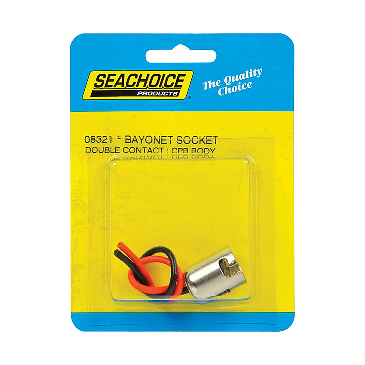 Seachoice - 50-08321 - Bayonet Light Socket Chrome Plated Brass