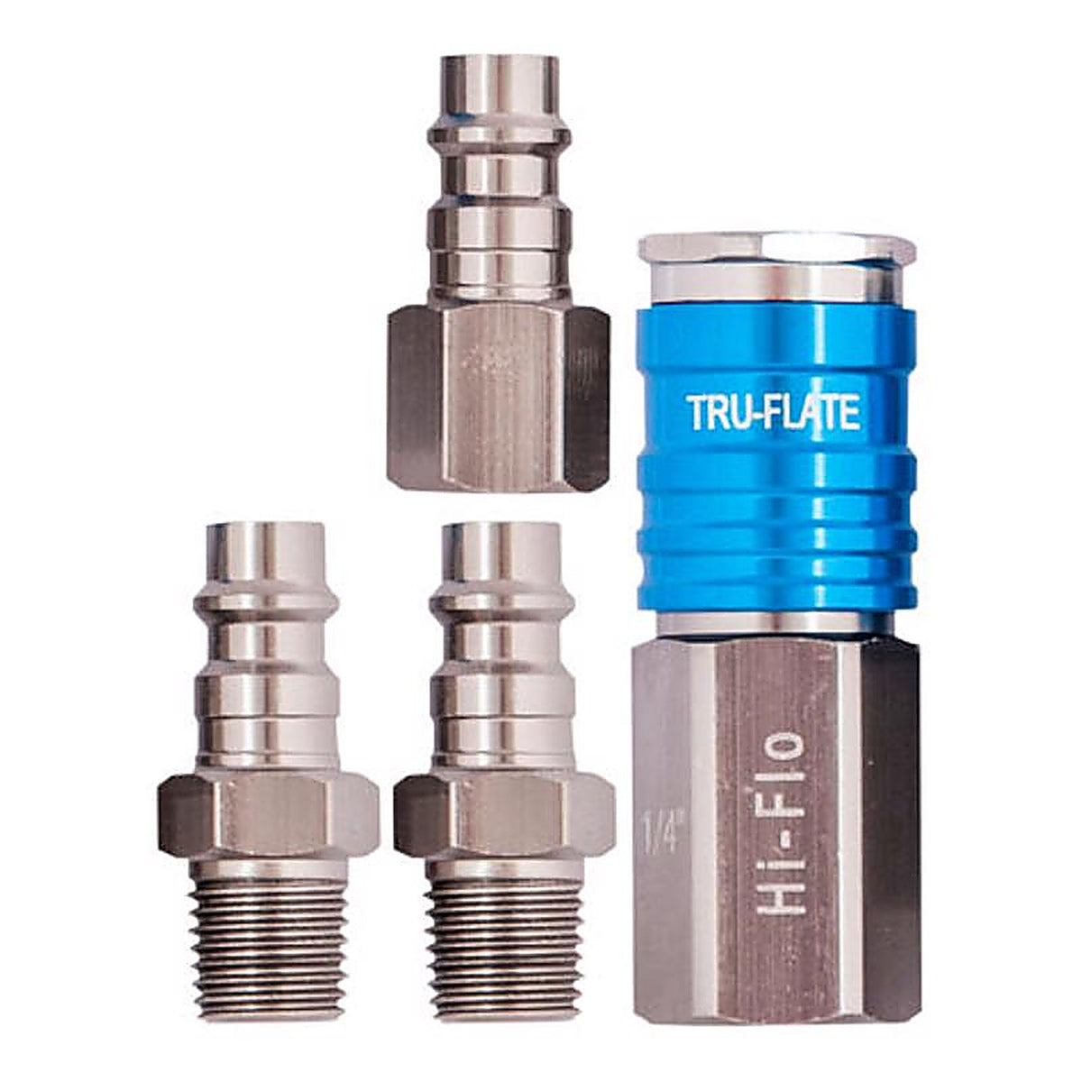 Tru-Flate - TRFL13903 - 1/4 In. Coupler and Plug Kit Carded 4 Piece