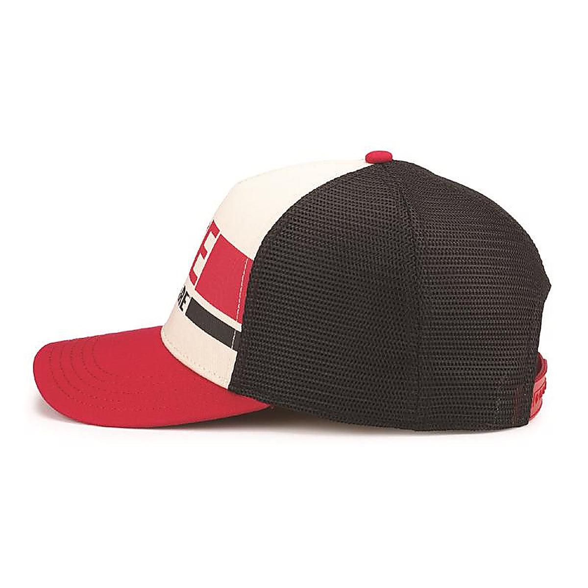 Ace Vintage Threads - SMU646B BLIR - Headwear Logo Baseball Cap Black/Ivory/Red One Size Fits Most