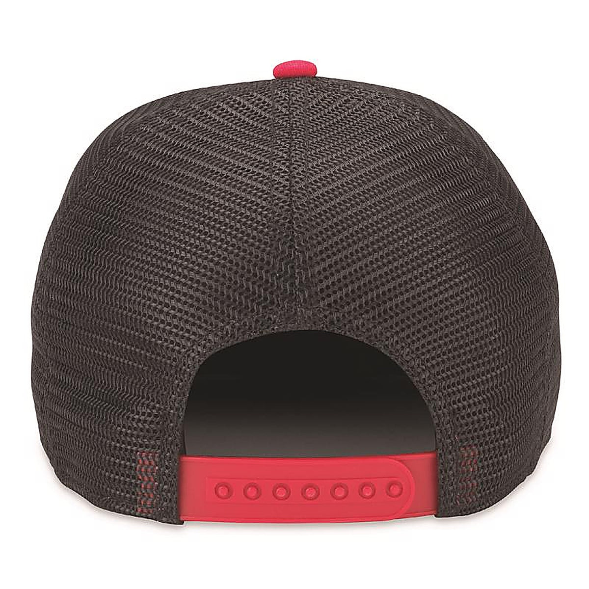 Ace Vintage Threads - SMU646B BLIR - Headwear Logo Baseball Cap Black/Ivory/Red One Size Fits Most