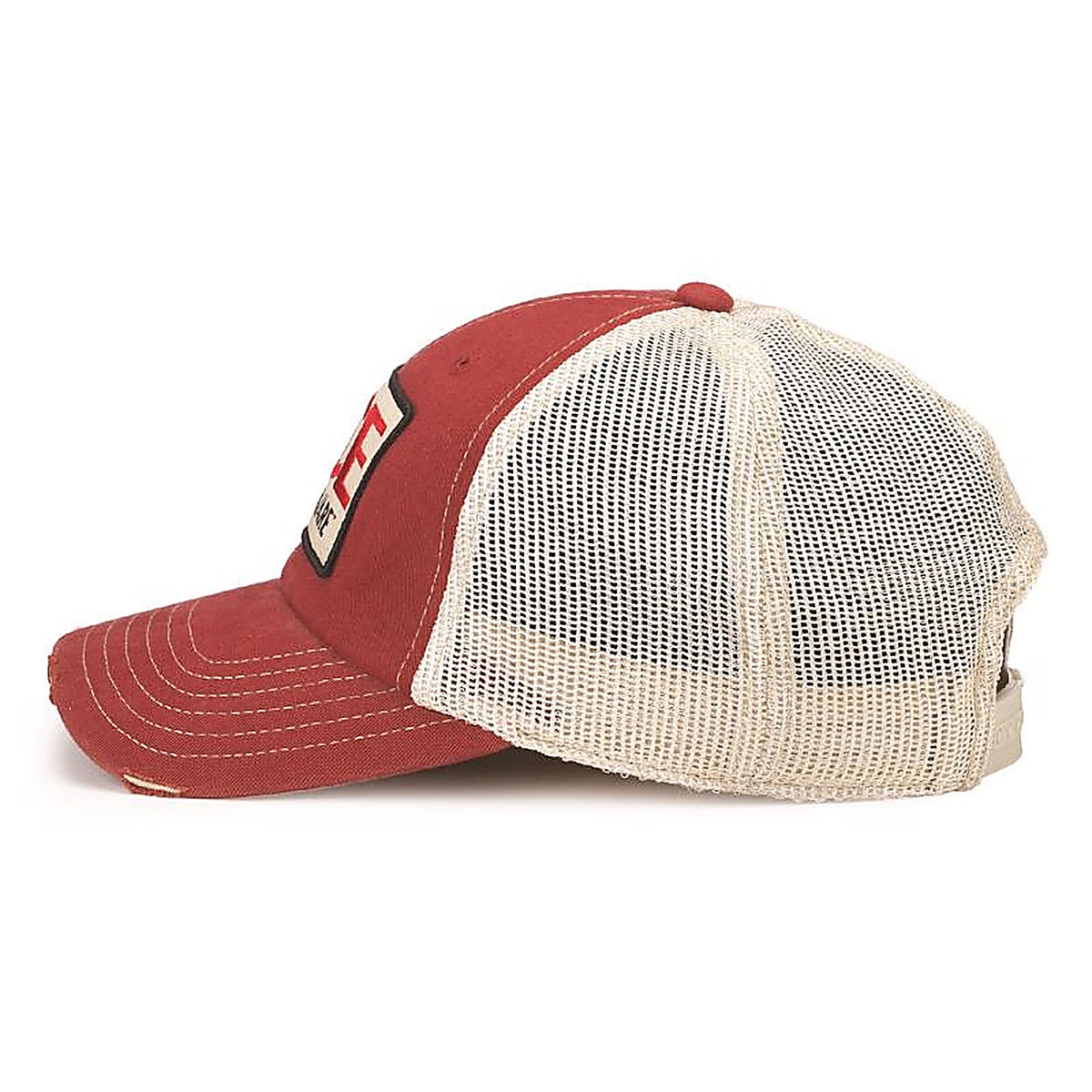 Ace Vintage Threads - SMU771B STRD - Headwear Logo Baseball Cap Stone/Red One Size Fits Most
