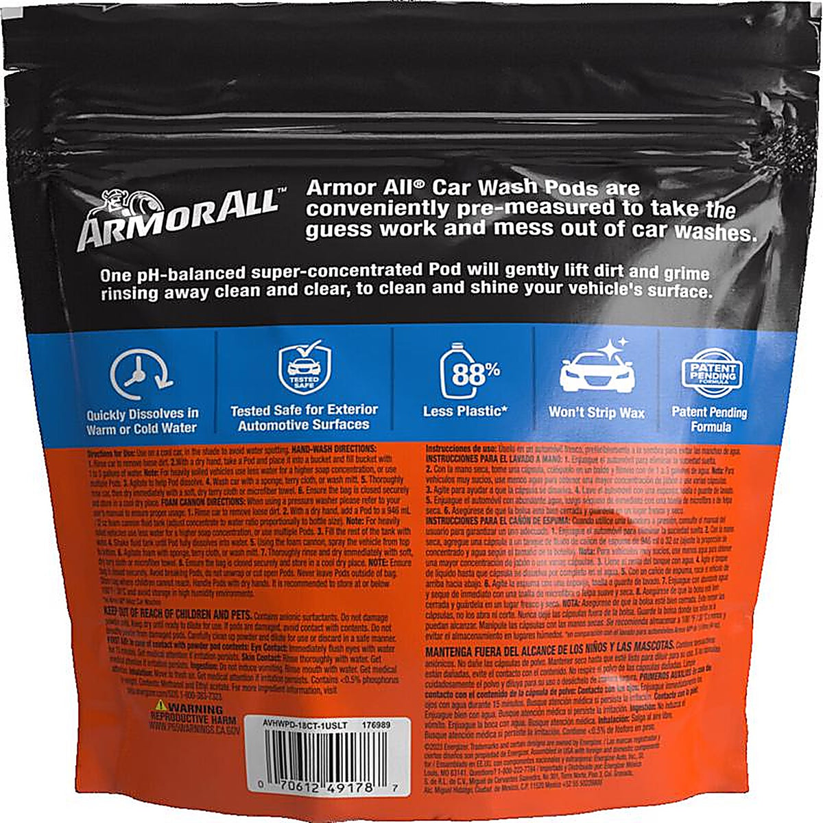 Armor All - AVHWPD18CT1USLT - Pods Car Wash 18 Piece