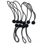 General - 1280 - Black Bungee Cord Set 6 and 9 In. L 12 Pack