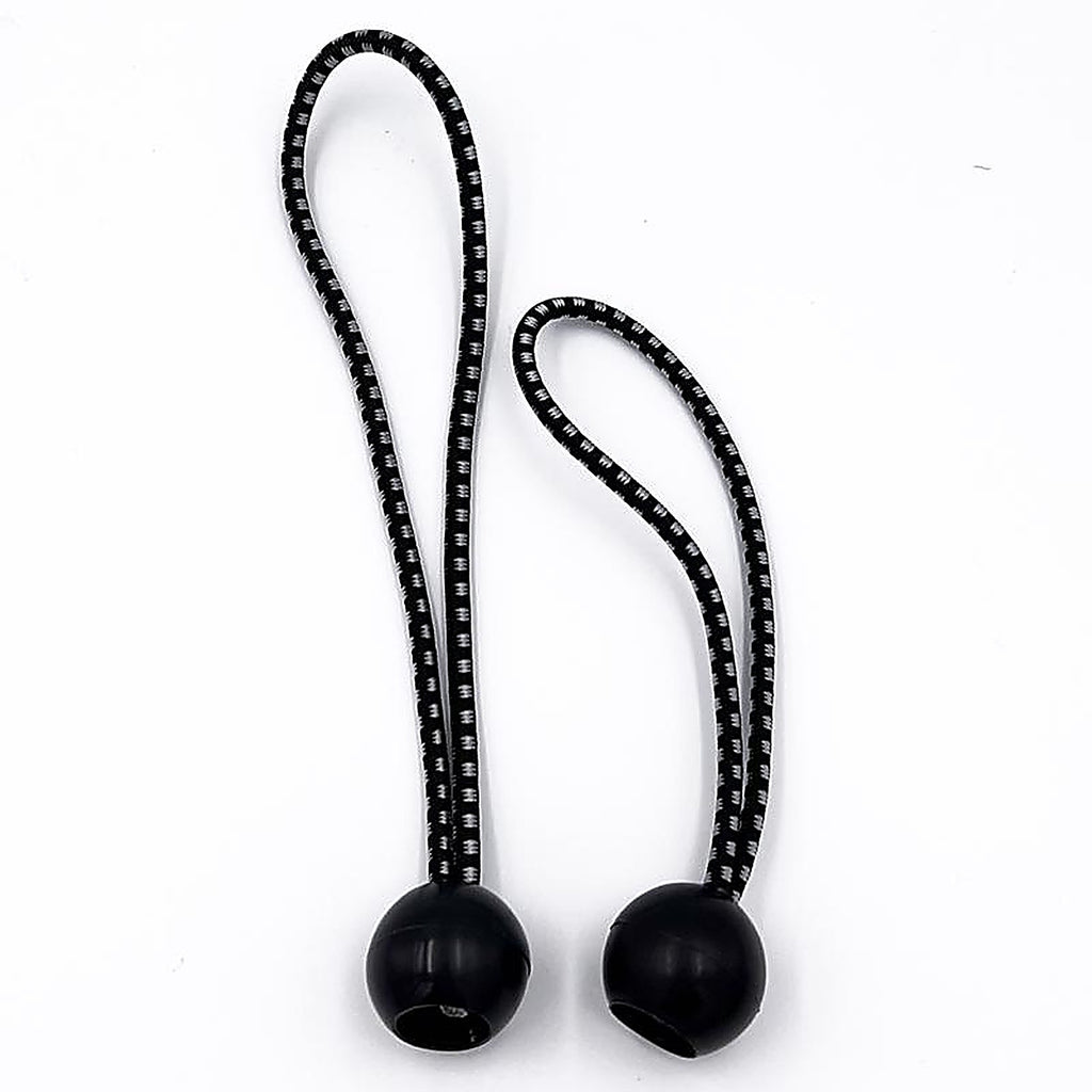 General - 1280 - Black Bungee Cord Set 6 and 9 In. L 12 Pack