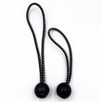 General - 1280 - Black Bungee Cord Set 6 and 9 In. L 12 Pack
