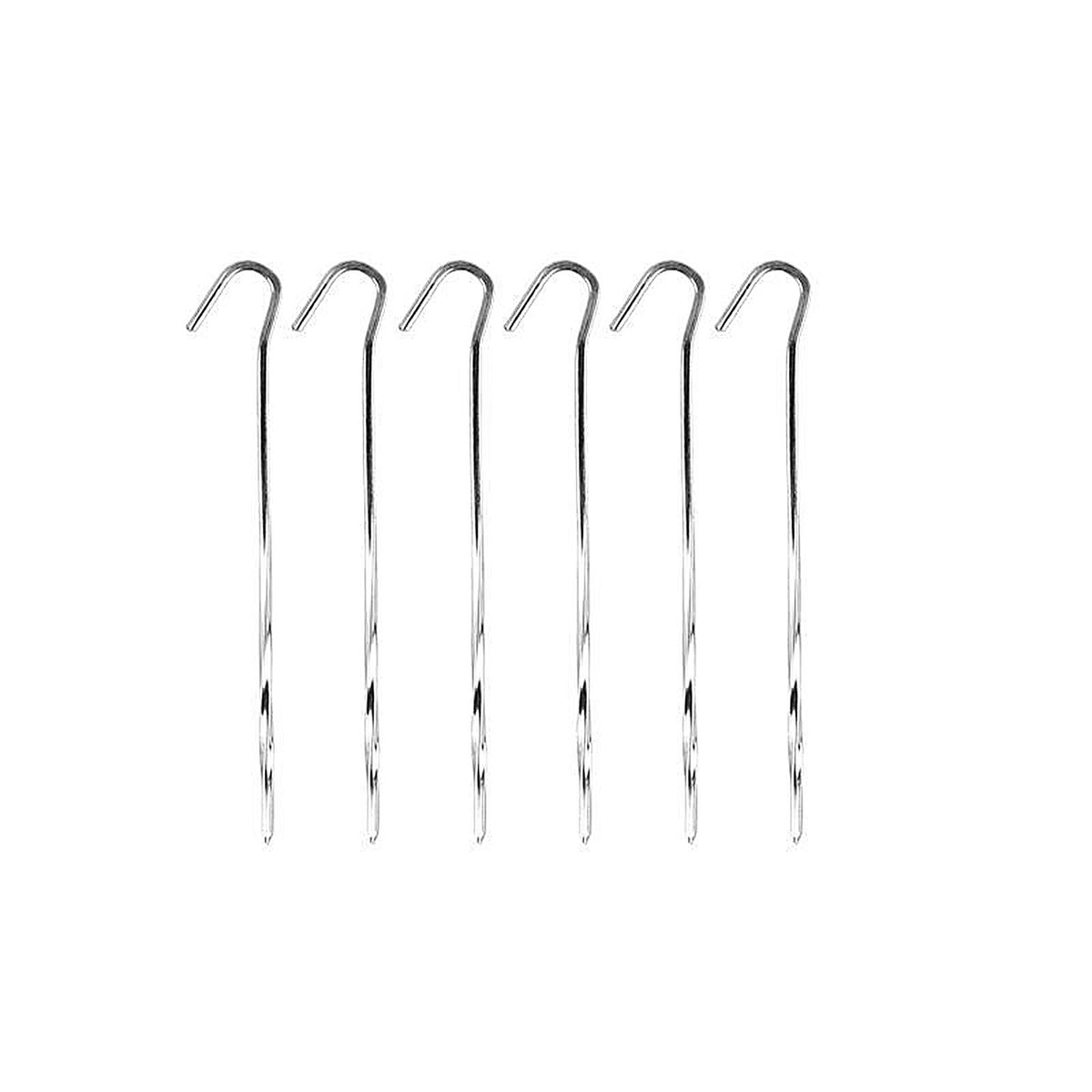 Coghlans 8326 Silver Skewer Pegs 8.625in. H x 2.875in. W x 7in. L 6/Pack