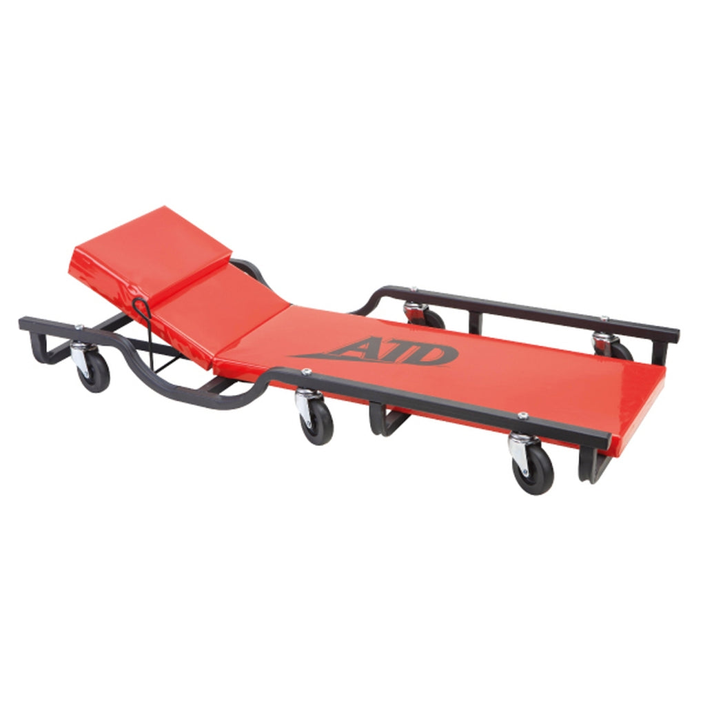 ATD 81042 40in. Drop Arm Steel Creeper w/Adjustable Head Rest